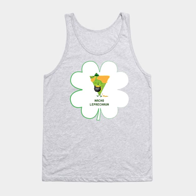 Nacho Leprechaun Green Tortilla Man Tank Top by Sanford Studio